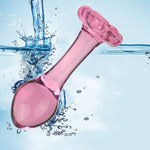 Glass Anal Plug Mini Crystal Ball Butt Sex Pleasure Wand Adult Sex Toy,Crystal Butt Plug Sex Toy G-Spot Personal Massage Stimulator Anal Training Expander Clitoral Dildo For Men Women(Style 4)