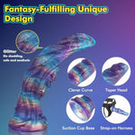 8" Fantasy Silicone G-Spot Dildo, Anal Dildo With Suction Cup, Beginner Colorful Knot Dildos For Woman Man Adult Sex Toy