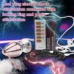 Stainless Steel Butt Plugs Prostate Massage G-Spot Trainer Electric Shock Metal Butt Plug Electro Stimulation Anal Plugs Beginners Starter Set For Women And Men Plugs