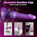 8 Inch Beginner Fantasy Dog Knot Dildo, Small Soft Silicone Horse Knotted Animal Wolf Thin Pink Monster Creature Anal Dildo With Strong Suction Cup, Adult Sex Toys For Women Men Gay