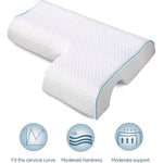Arched Cuddle Pillow,Couples Pillow With Slow Rebound And Breathable Memory Foam,Couple Cuddle Sleep For Anti Pressure Hand (Left)