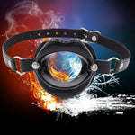 Open Mouth Gag,Female Sex Toy Mouth Gag SM Bondage Open Gag Adjustable Strap Mouth Gags Bondage Toys Opening Gag Sexy Gag Bondage Leather Strap Lips Ring Open Gag for Men Women(Black)