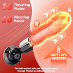 Thrusting Dildo Sex Machine Vibrator Sex Toys, Realistic Suction Cup Dildo With 10 Thrusting & 10 Vibrations, Heating Function, Remote Control G Spot Anal Adult Sex Toys For Female Men Couples