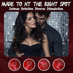 Light Up Rose Anal Plug With Remote Control – 10 Vibration & Rotation Modes For Men, Women & Couples – Waterproof Prostate Massager Adult Toy