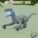 Remote Control Dinosaur, Realistic Dinosaur Toys For Kids 3-5, 2.4Ghz, Walking,Rechargeable, 3D Eyes, 3 Sound Effects, Demo Function, Jurassic Toys For Christmas, Kids 3+