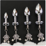 Wearable Tail Anal Plug Cute Plush Ball With Lamp, Cosplay Game Accessorie Luminous Anal Plug Sex Toy With Bell(Pink,S)