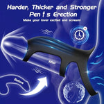 Vibrating Cock Ring Sex Toys For Men, 10 Vibrations Couples Sex Toy For Penis Extender, Vibrating Ring For Penis Testicles & G Spot Stimulation, Elastic Adult Toy For Man Erection Couples Pleasure