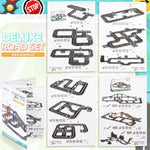 Magnetic Tiles Road Set - 50 Pcs Stem Educational Construction Toy Car Track, Building Blocks Magnet Toys For Toddlers, Safe For Ages 3+