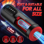Automatic Male Masturbator - Adult Male Sex Toys For Men Penis Pump With 9 Sucking & Thrusting & Vibrating Modes, Heating Blowiob Sex Machine Sex Toy For Men, Lcd Display Pocket Pussy
