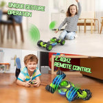 Remote Control Car Hand Controlled Gesture Rc Stunt Car With Lights & Roll Stunt For Kids 6-13 Year Old, 4Wd 2.4Ghz Off-Road 360° Rotation Toy Car Gift For Boys Girls