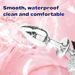 Hollowed-Out Sex Toy Flower Bell Anal Plug Erotic Products Binding And Adjusting Tassels Bell Metal Anal Plug(Black)