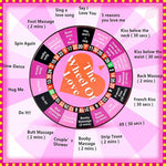 Electric Sex Roulette Wheel Spinner Turntable For Couple Games Novelty Foreplay Sex Toy For Lover Erotic Bedroom Game Activity Ideas