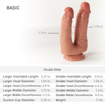 Ultra-Realistic Double-Ended Dildo: Non-Porous Silicone, Double Headed Dildo With Strong Suction Cup - Ideal Adult Penis Toy For Women, Gay, And Couples - Consoladores. No.85