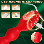 Vibrating Anal Beads Anal Toys,Vibrating Butt Plug Prostate Massager With Pull Ring,10 Vibration Graduated Design Anal Sex Toys Waterproof Bullet Vibrator For Men,Women And Couples Adult Toys