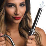 Stainless Steel Enema Nozzle With Push Valve For Women & Men. Colon Cleaner Shower Douche Kit Attachment For Enema Rinse. Rust-Free And Compatible With All Lubricants And Most Hoses