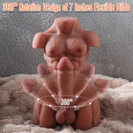 7Lb Male Sex Doll With Flexible Dildo, Male Torso Sex Dolls With 7 Inches Huge Cock Dildos Penis Testis For Female Masturbation, Tight Anal Anus Unisex Masturbator Sex Doll For Women Couple Gay