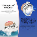 Stainless Steel Chastity Lock, Flat Chastity Cage, Simulated Silicone Chastity Cage, Imitation Female Chastity Device, Bdsm Binding Sex Toys (Arc Ring - No Hook, 55 Mm)