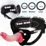 Strap On Dildo Women Sex Toys - Realistic Vibrating Strapon Dildos With Harness, Silicone Remote Control Vibrator Anal Dildo Pegging With Suction Cup Couple Sex Toy For Women Lesbin