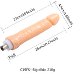 3Xlr Connector Sex Machine Attachments Flesh Dildos For Women Different Sex Toys Accessory For Love Machines Gun Devices Realistic Dildo For Beginners Lifelike Huge Dildo (Jjc19 10.23 Inch)