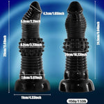 Xxl Extra Huge Anal Dildo With Thick Anal Beads Butt Plug Dildos Vaginal Prostate Massage Stimulation Sex Toys With Strong Suction Cup For Female Male Gay Advanced Player
