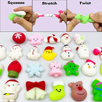 48 Pcs Christmas Mochi Squishy Toys Squishies For Kids Girls Boys Toddlers Christmas Party Favors Stocking Stuffers Gifts