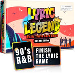 Lyric Legend 90'S R&B - Adult Games For Game Night To Finish The Lyrics! Great Stocking Stuffers For Adults, Party Games And Family Fun For Adults And Teens! | 144 Trivia Cards And A Playlist!