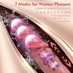 Thrusting Dildo Vibrator Sex Toys - Adult Toys Suction Cup Silicone Dildo Penis Vibrator With 7 Thrusting & 7 Vibrating Heating Modes, Women Couples Female Sex Toys For G-Spot Anal Vagina Stimulation