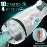 Automatic Sucking Male Masturbator?3 In 1 Male Stroker With 10 Vibration & 4 Suction & One-Click Climax, Hands Free Penis Pump With 3D Textured, Blowjob Toy Mens Adult Sex Toys For Men