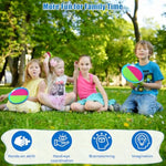 Toss And Catch Ball Set, Boys Toys For 3 4 5 6 7 8 Year Old, Christmas Sports Gifts Stocking Stuffers For Kids, Outdoor Games For Yard Backyard Camping Beach Family Party, 6 Paddles & 3 Balls