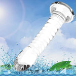 Silicone Anal Plug Dildo Butt Plug With Strong Suction Cup,Anus Dilator Masturbator Adult Sex Toy For Hands-Free Play Anal Plug Prostate Massage Lifelike Adult Sex Toy For Men Women(Transparent)