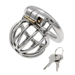 Metal Male Chastity Device Bdsm Cockcage Slave Punish Small 304 Steel Stainless Comfortable Cock Cage Adult Game Sex Toy Chs152?2.17 Inch/ 55Mm?