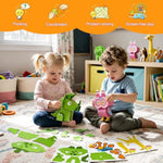 5 Pack 3D Animal Puzzle Art Craft Kits for Kids Ages 3-8 DIY Set
