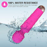Mini Vibrator Cordless, Sex Toys With 160 Vibration Modes, G Spot Vibrators, Clit Vibrator, Personal Wand Massager, Dildo, Rechargeable Mute Massage, Female Clitoral Adult Toys(Wavy-Rose)