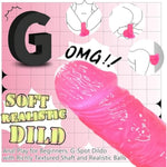 7.5 Inch Soft Dildo,Women Sex Toys Realistic Dildos Medium Anal Dildos Stimulation Vaginal G-Spot And Anal, Soft Lifelike Penis Dildos For Women Or Beginer Sexual Adult Anal Sex Toys & Games