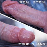 Handmade Silicone Dildo, Tapered Realistic Thick Dildos for Beginner, Textured Soft G-spot Penis Anal Cock for Deep Throat Training, Flexible Adult Sex Toys for Women and Men
