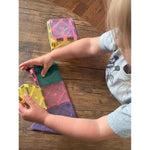 14 Pcs Magnetic Building Set for Kids Ages 3+, Pastel STEM Travel Toy