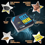 - Fifty Pranks To Freak Your Friends - Set For Kids Age 8+, 50 Pranks & Props Included - Hardback Instruction Book - Difficult & Easy - Novelty Toys & Amusements, Magic Kit, Prank Kit