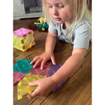 Crayola Magnetic Tiles, Building Set For Kids, Magnetic Building Toys For Kids, Stem Travel, Gift For Boys And Girls Ages 3+, 14-Piece Set (Pastel)