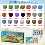 Magnetic Blocks 100Pcs Building Blocks For Kids, Magnetic Tiles Build World Set, Magnetic Cubes Toys Games Christmas Birthday Gifts For Boys Girls Ages 4 5 6 7 8 9