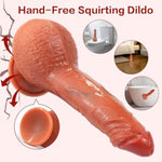 Squirting Dildo Ejaculating Toy, 8 Inch Realistic Dildos Soft Feel Like Real Skin, Silicone Anal Dildo With Strong Suction Cup For G Spot Anal Play, Adult Sex Toys For Women