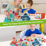 Wooden Building Blocks For Toddlers, Kids City Construction Stacking Creative Toys, Preschool Learning Education Block For Boys Girls Ages 2 3 4 5 (120 Pcs)