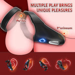 Vibrating Cock Ring, Penis Ring Sex Toys With 10 Vibration Settings, Adult Sex Toys For Men Male Vibrator For Men Pleasure With App, Dual Cock Rings For Men Erection Sex Cock Ring Vibrators