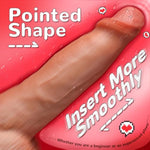 7.5 Inch Realistic Dildo For Beginners With Strong Suction Cup Dildos For Hands-Free, Thick Anal Dildo Sex Toys Soft Safe Material For Women & Couple, Realistic Penis For G-Spot Stimulator Sexual.