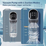 Male Masturbator Sex Toy - Adult Toys Sex Games Male Sex Toys For Men Pocket Pussy Male Stroker Male Masturbators Male Vibrator With 4 Pump & 7 Sucking Rotating Licking Lcd Display