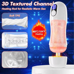 Automatic Sucking Vibrating Male Masturbator - Upgraded Pocket Pussy Stroker With Lcd Display & 3D Textures, 5 Blowjob Suction & 9 Vibration & Heating Modes, Adult Sex Toys For Men Ultimate Pleasure