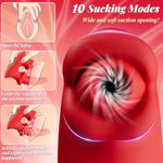 Womens Sex Toys Sucking Vibrators - Clitoral G Spot Tongue Vibrator With 3 * 10 Sucking Wiggling Vibrating Modes, Nipple Massager Anal Dildos Rose Vibrator Adult Sex Toys For Women Men Couples