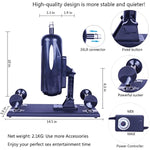 Sex Machine Thrusting Automatic,3 Xlr Connector Multispeed Adjustable With 8 Attachments Fuck Machine Toy For Women And Men Masturbation