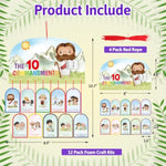 Ten Commandments Foam Craft Kit for Kids Sunday School and VBS Supplies
