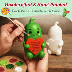 Christmas Stocking Stuffers Gifts For Women Men - Hand-Painted Resin Positive Pickle Figurine, Funny Birthday Xmas Presents For Coworkers Best Friends Boss Her Him - You Are A Big Dill Gift