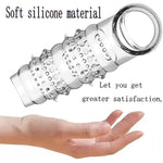 Monster Penis Sleeve,Cock Ring Penis Extender Soft Penis Enlarger Delay Ejaculation Stronger Erection Enhancement Reusable Penis Extender, Elastic Silicone Penis Ring To Enlarge Prolong For Men Couple